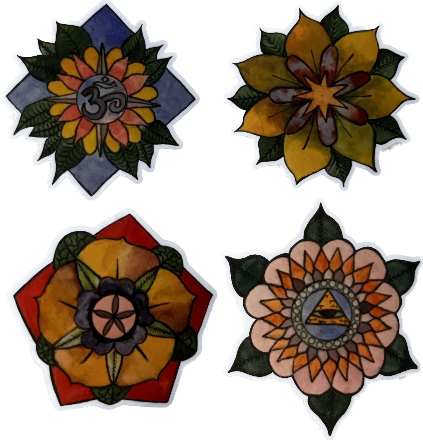Watercolor Mandala Sticker Pack